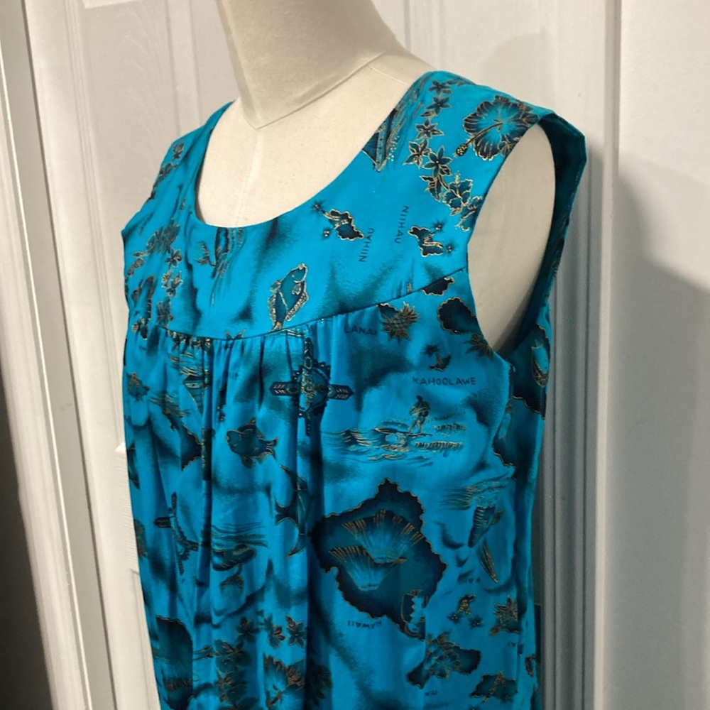 vintage Ui-Maikai Hawaiian print dress 12